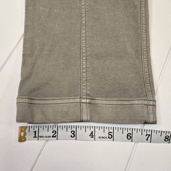 Spanx Size XL Stretch Twill Straight Leg Pant Olive Green Pull-On Stretch 20399R - Picture 9 of 9